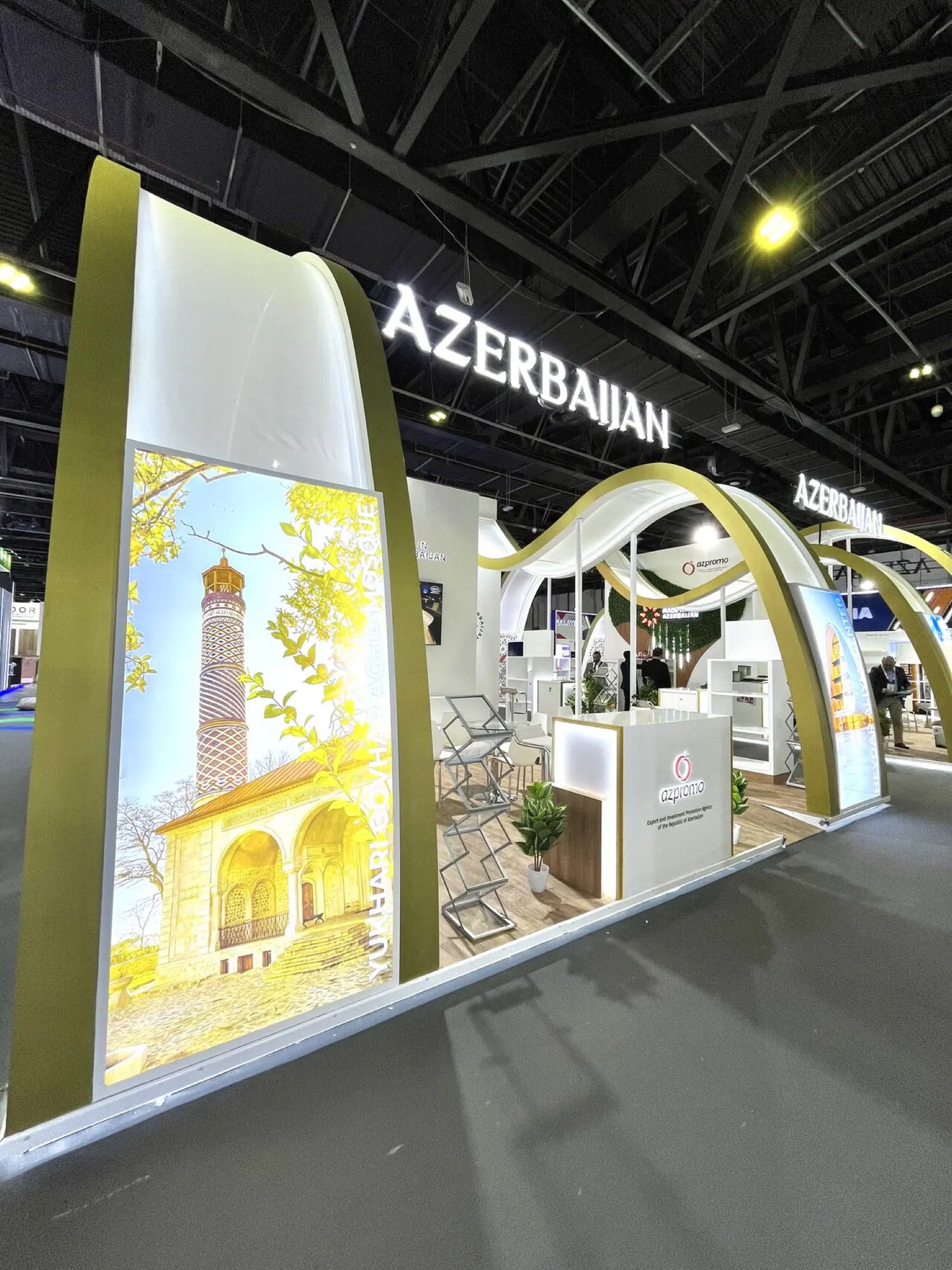 Azerbaijan Pavilion presentation and meeting area