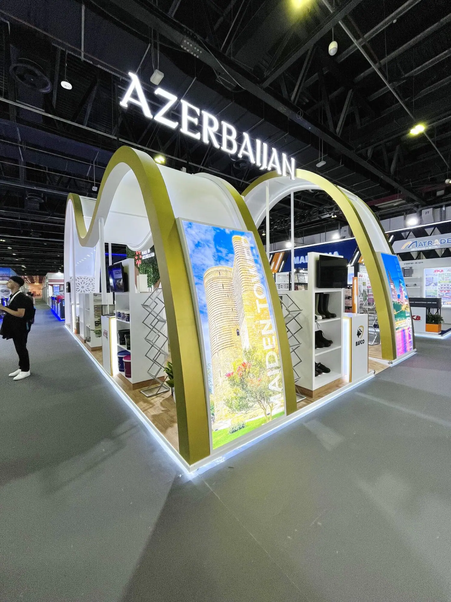 Azerbaijan Pavilion exhibitor area