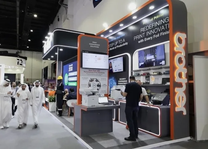Brother exhibition stand overview