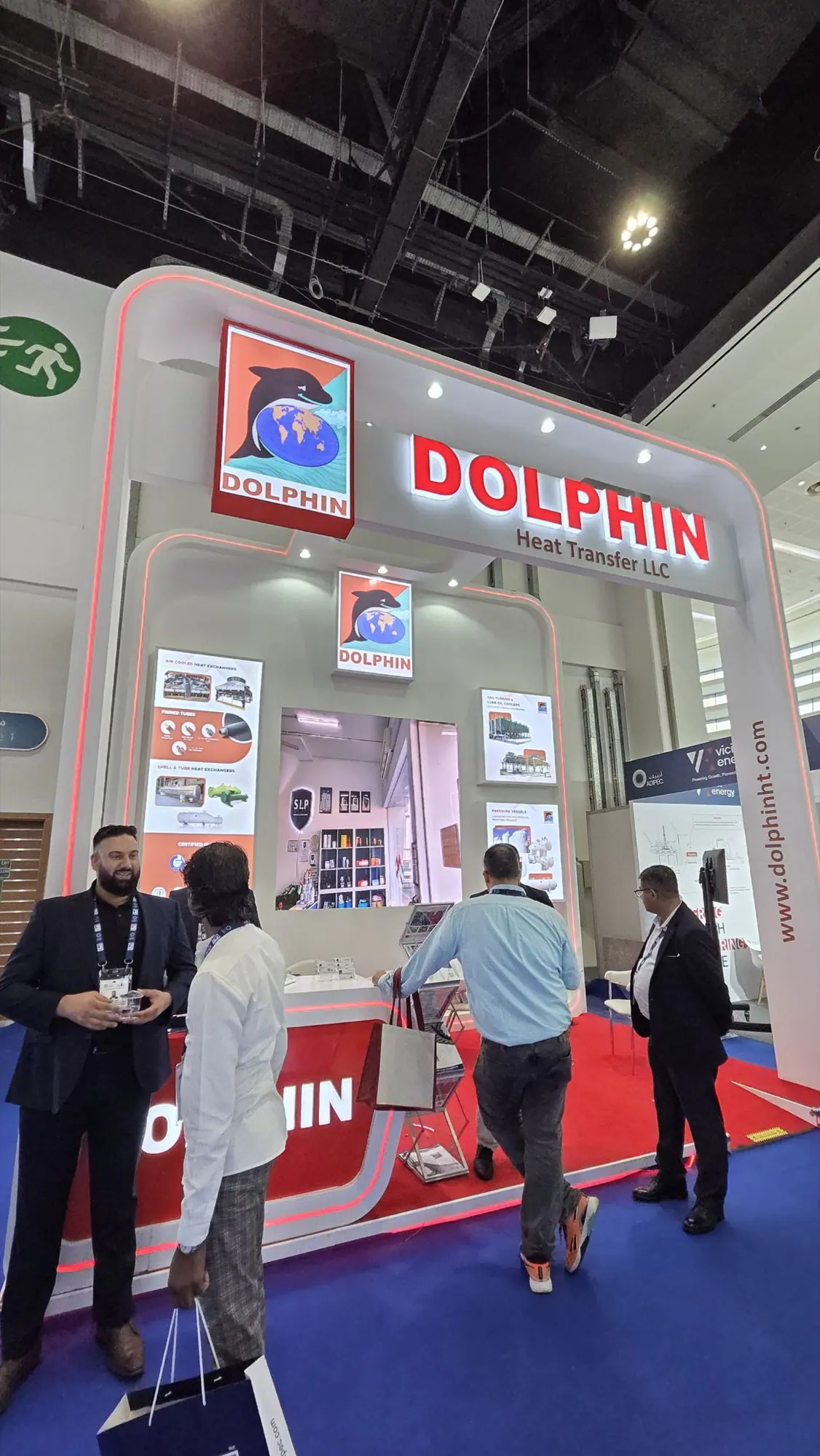 Dolphin Heat Transfer exhibition stand at ADIPEC Abu Dhabi