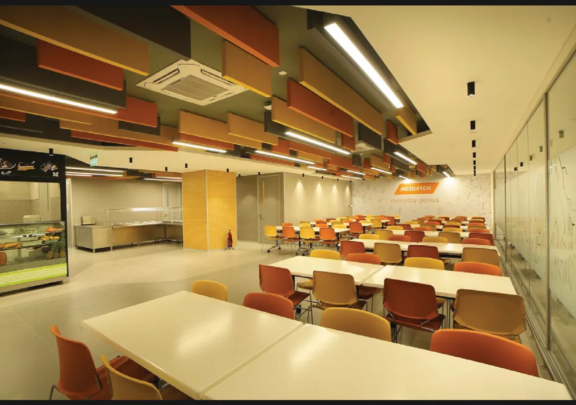 Renovated office cafeteria