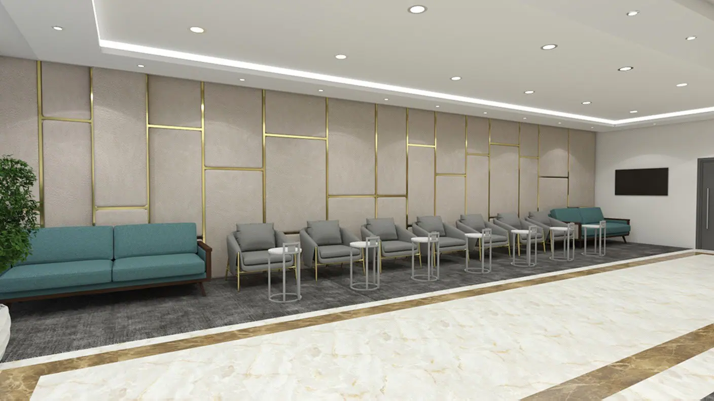Excellence Driving renovated customer reception interior