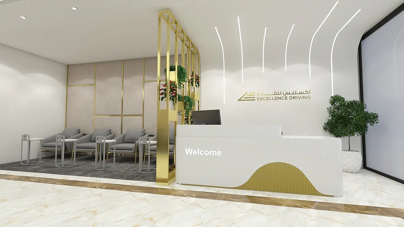 Excellence Driving interior design render