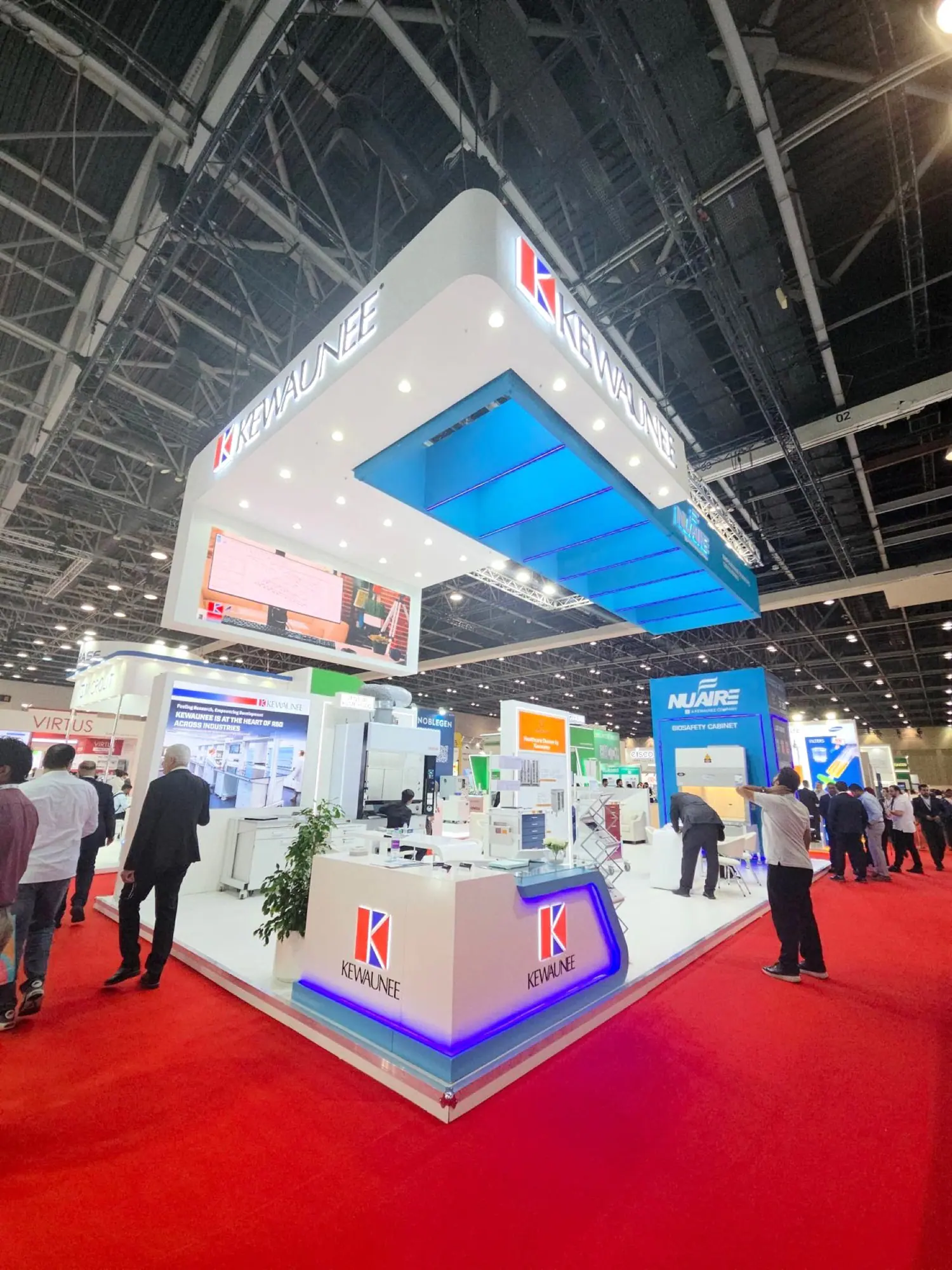 Kewaunee Scientific exhibition stand at ArabLab Dubai