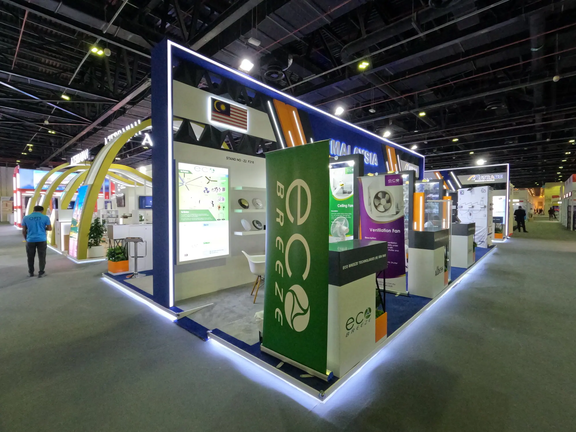 Malaysia Pavilion branded product display
