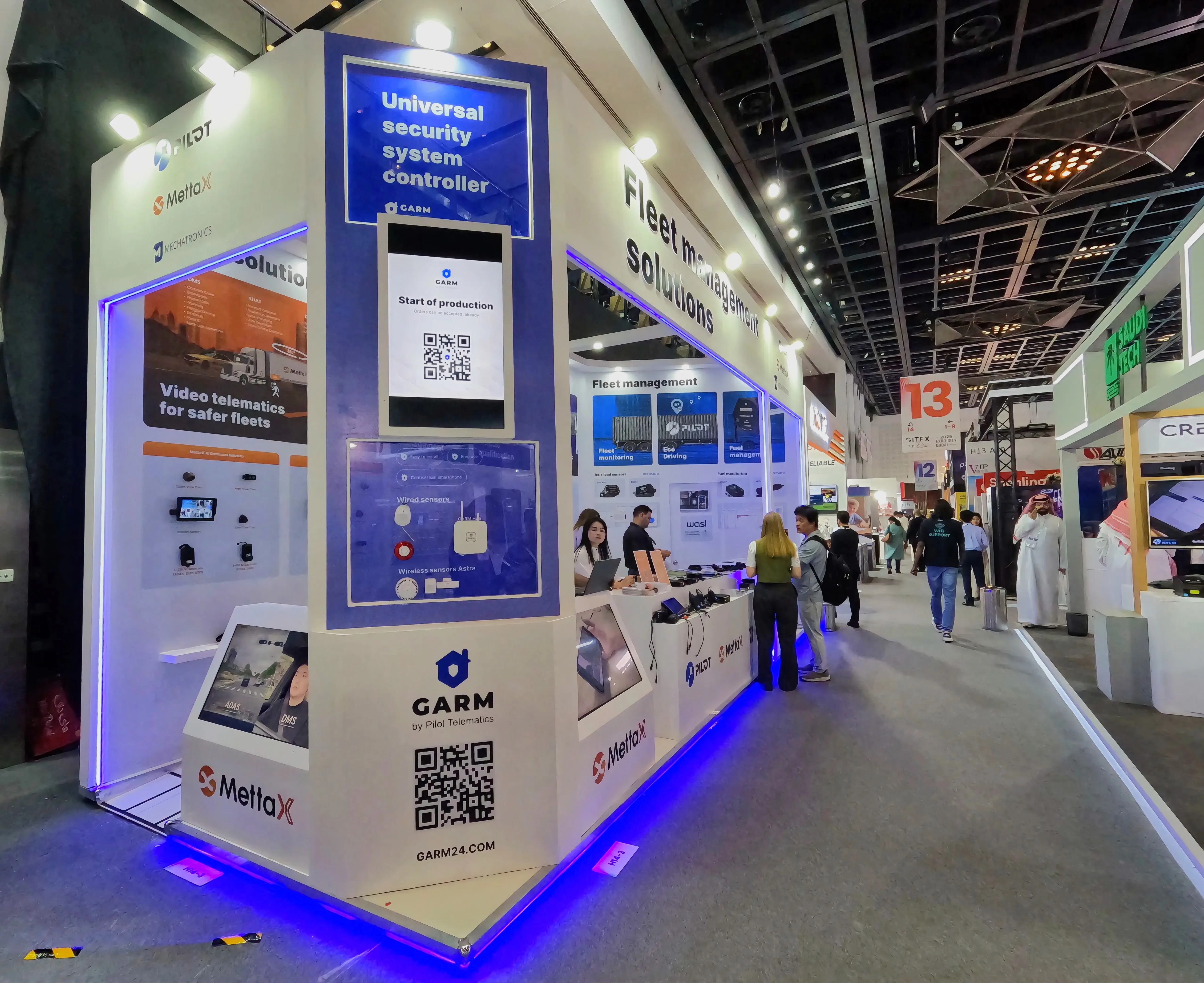 Pilot exhibition product presentation area