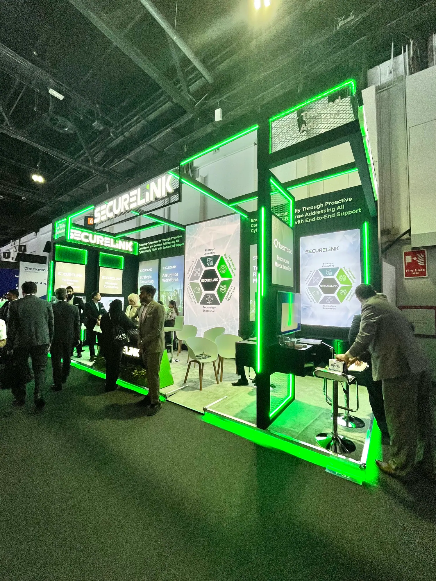 SecureLink stand during GISEC Global