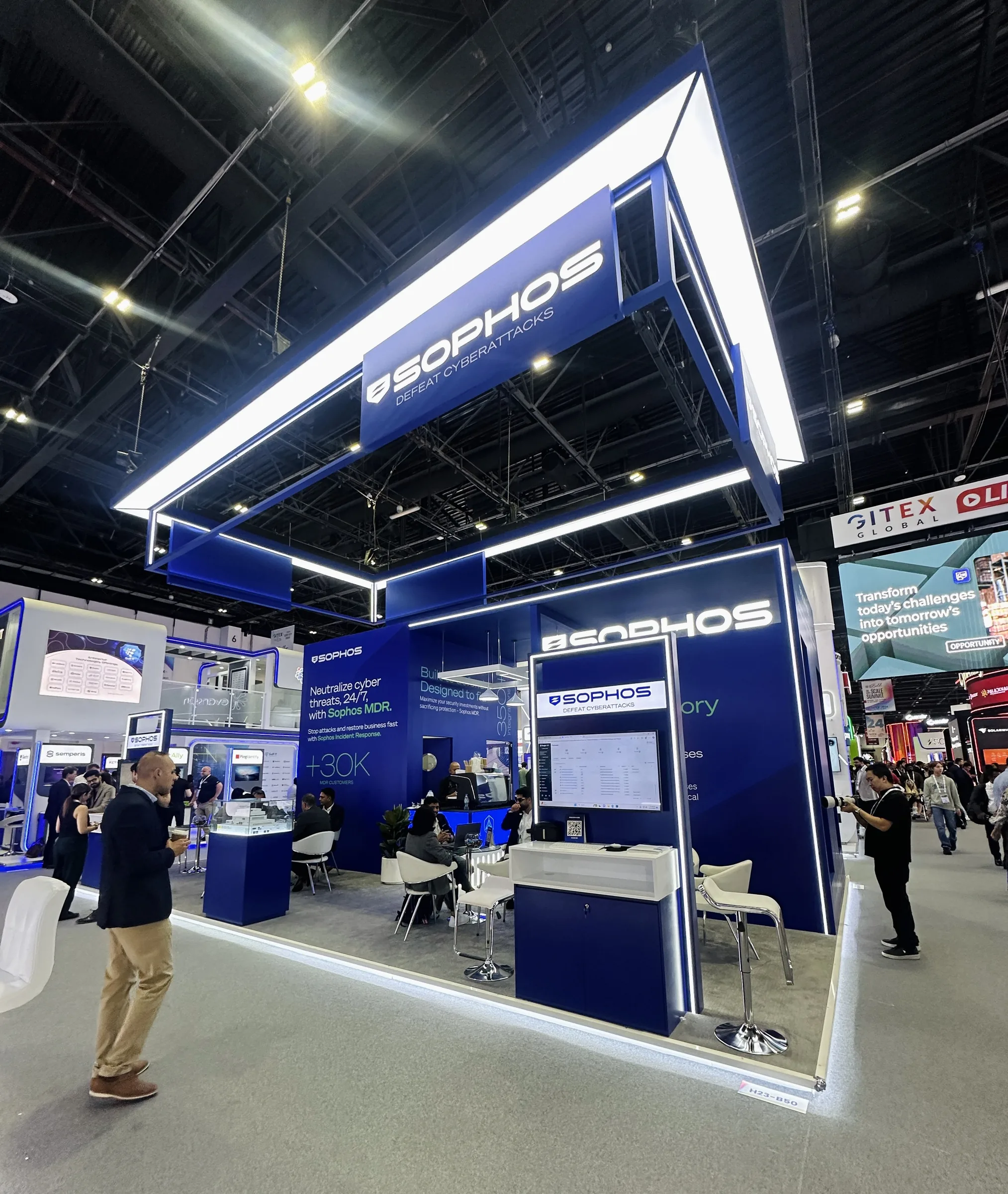 Sophos technology demonstration area