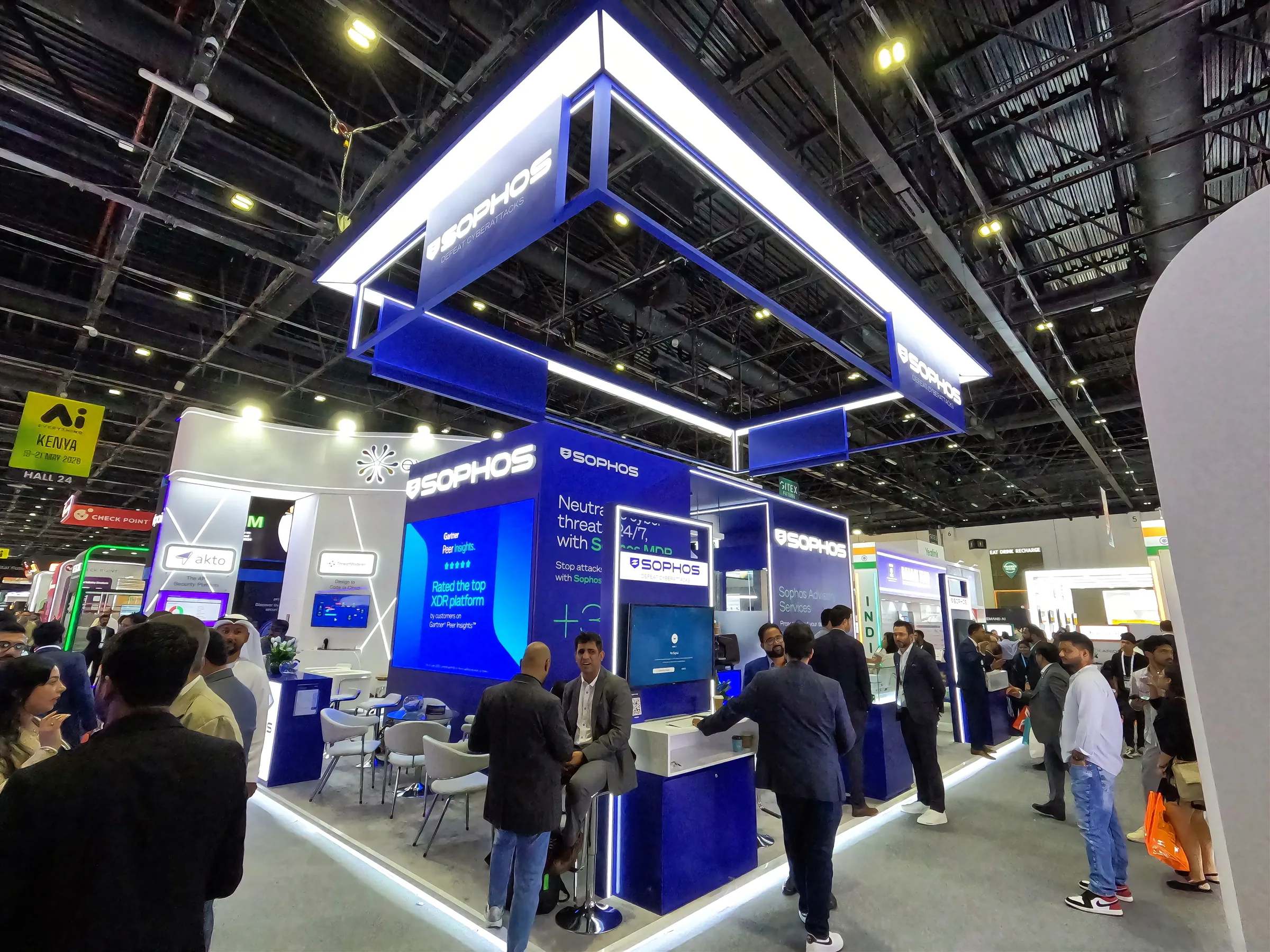 Sophos exhibition stand at GITEX Global Dubai