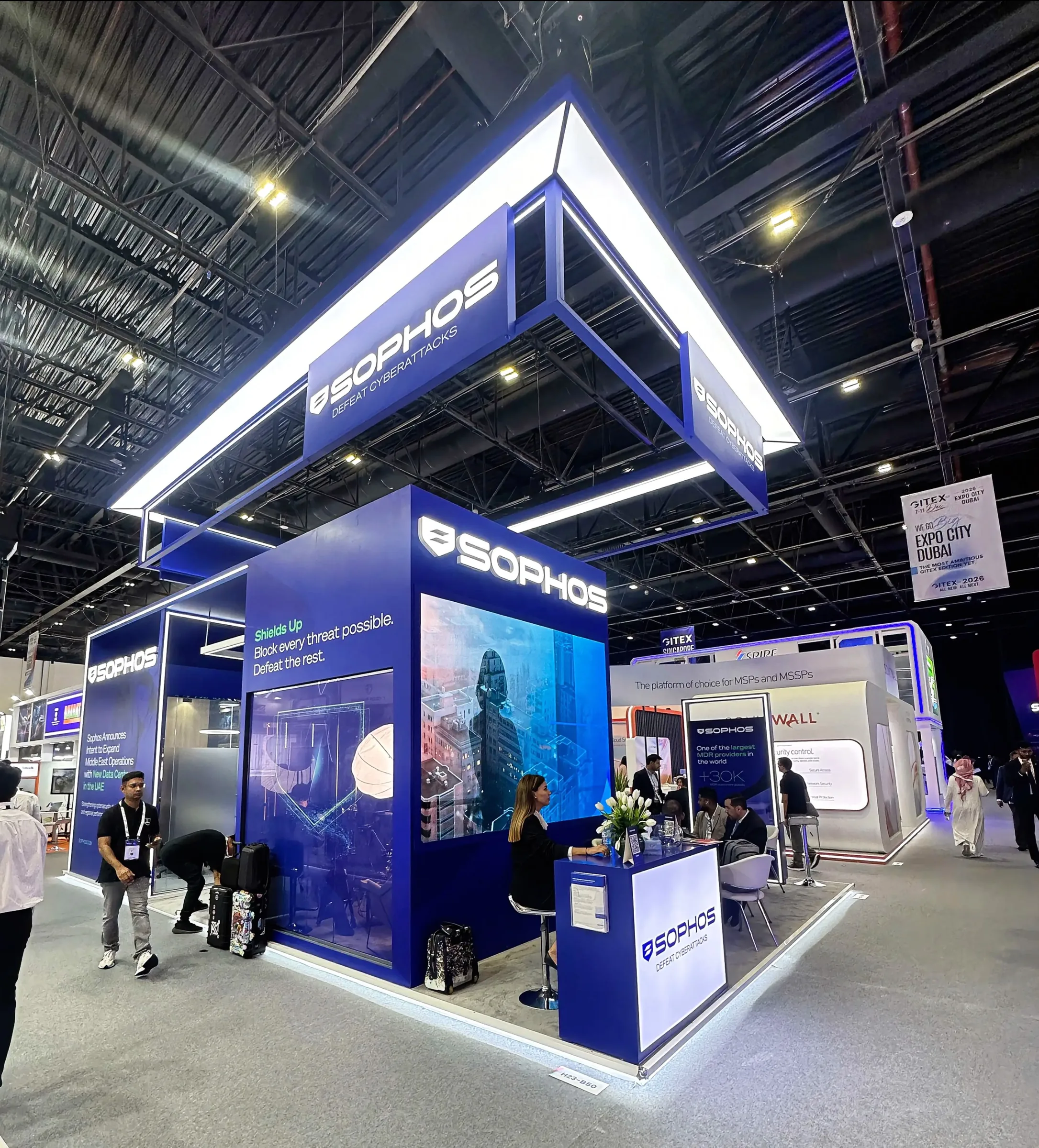 Sophos exhibition stand overview