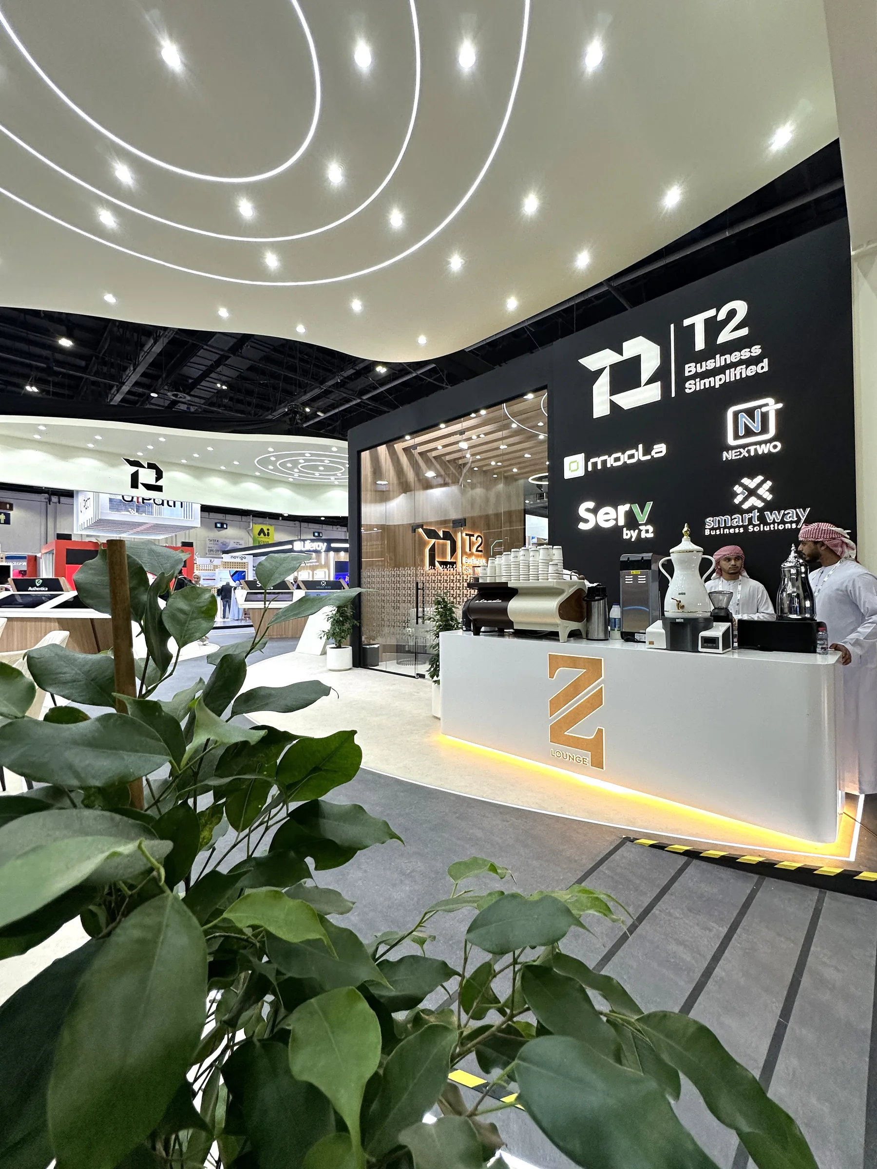 Completed T2 Post exhibition stand