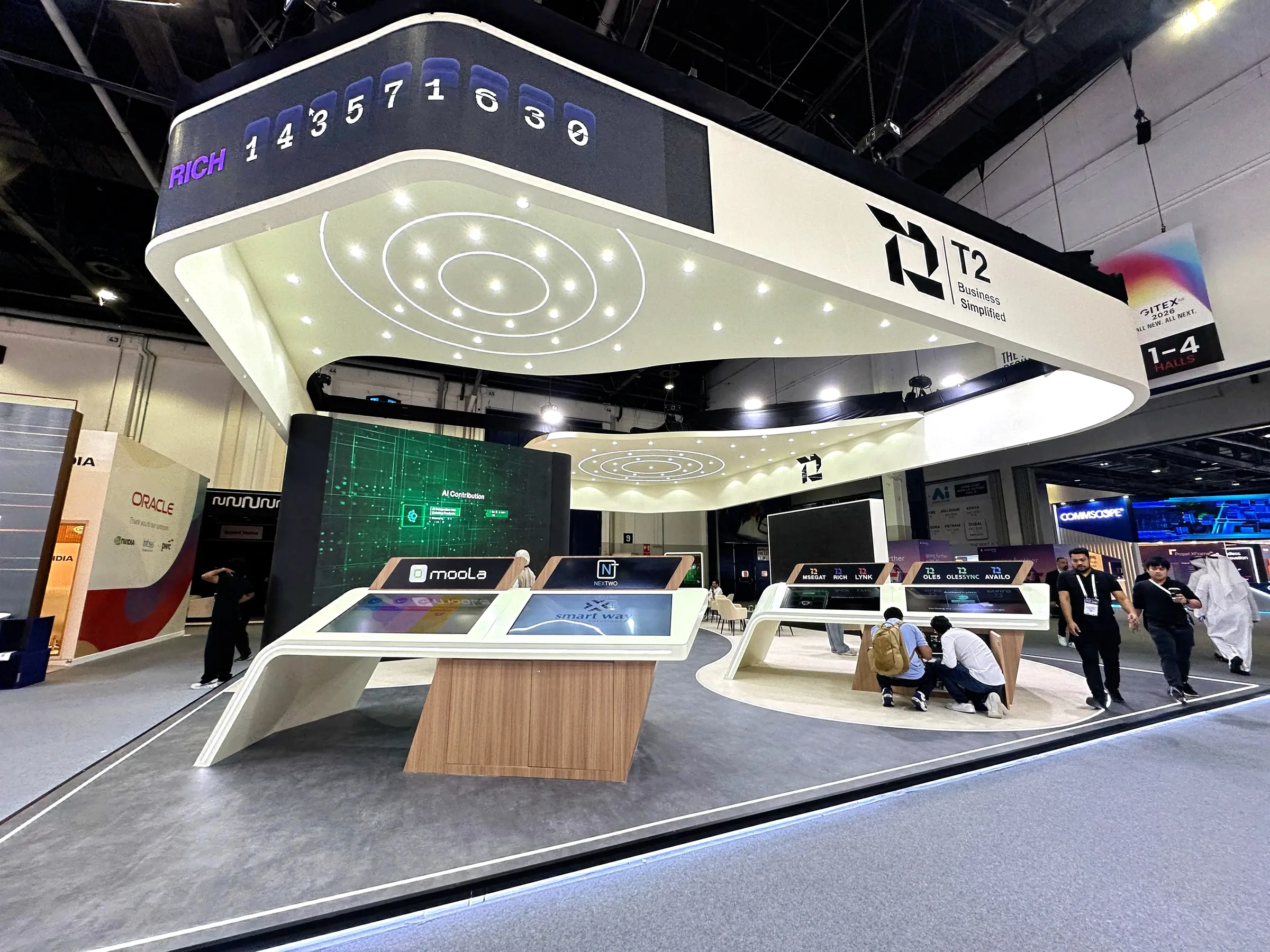 T2 Post exhibition stand overview
