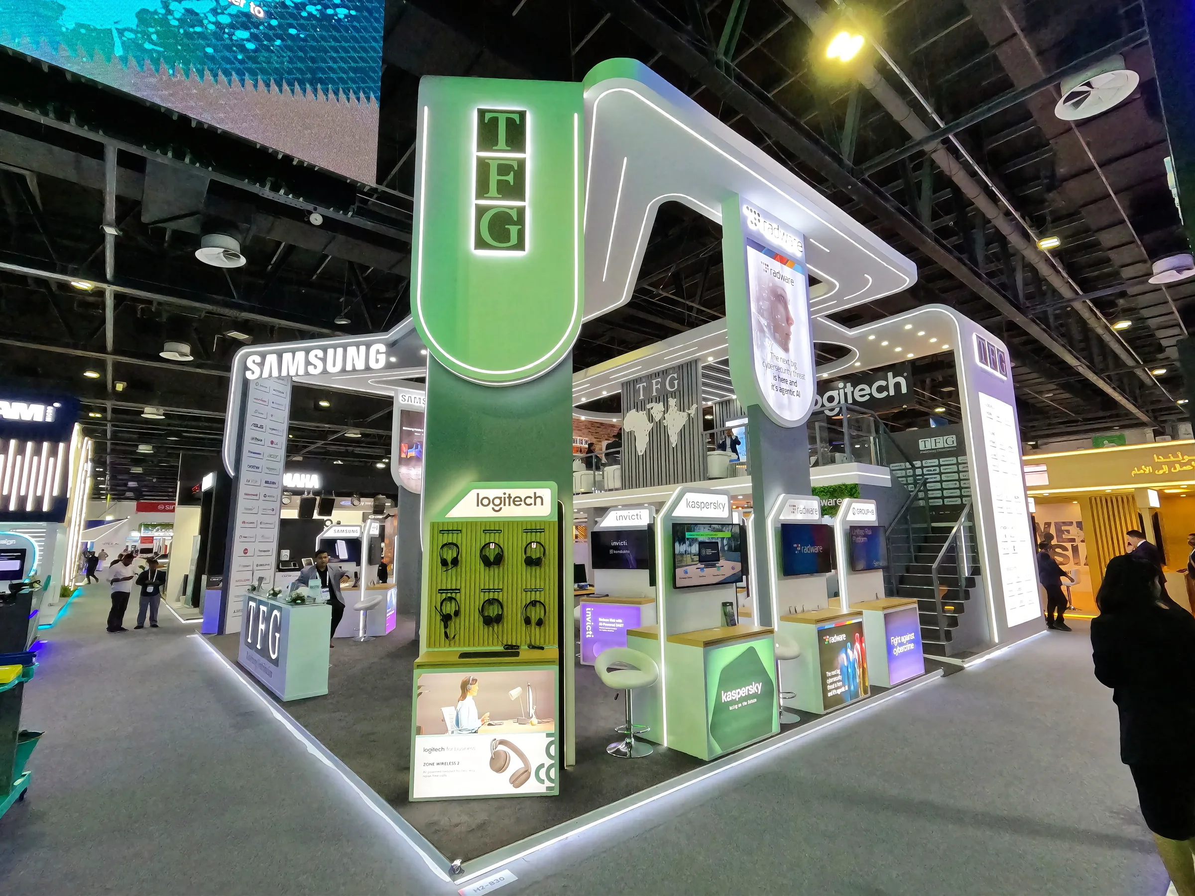 TFG stand display detail