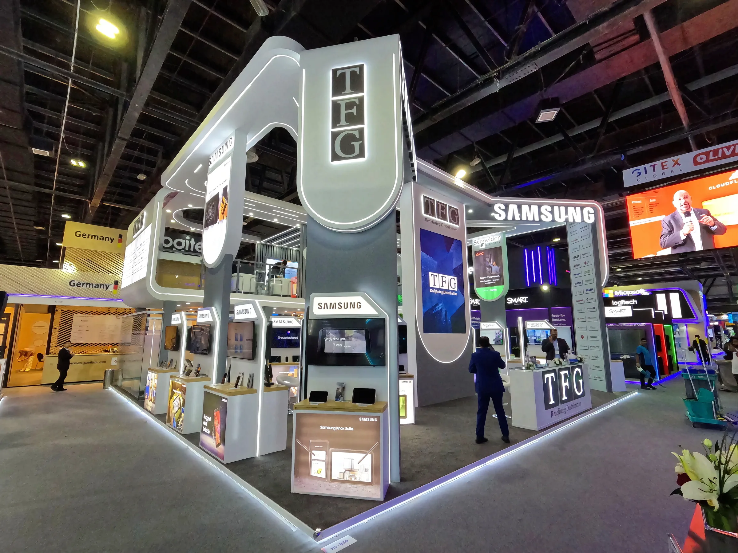 Completed TFG exhibition stand