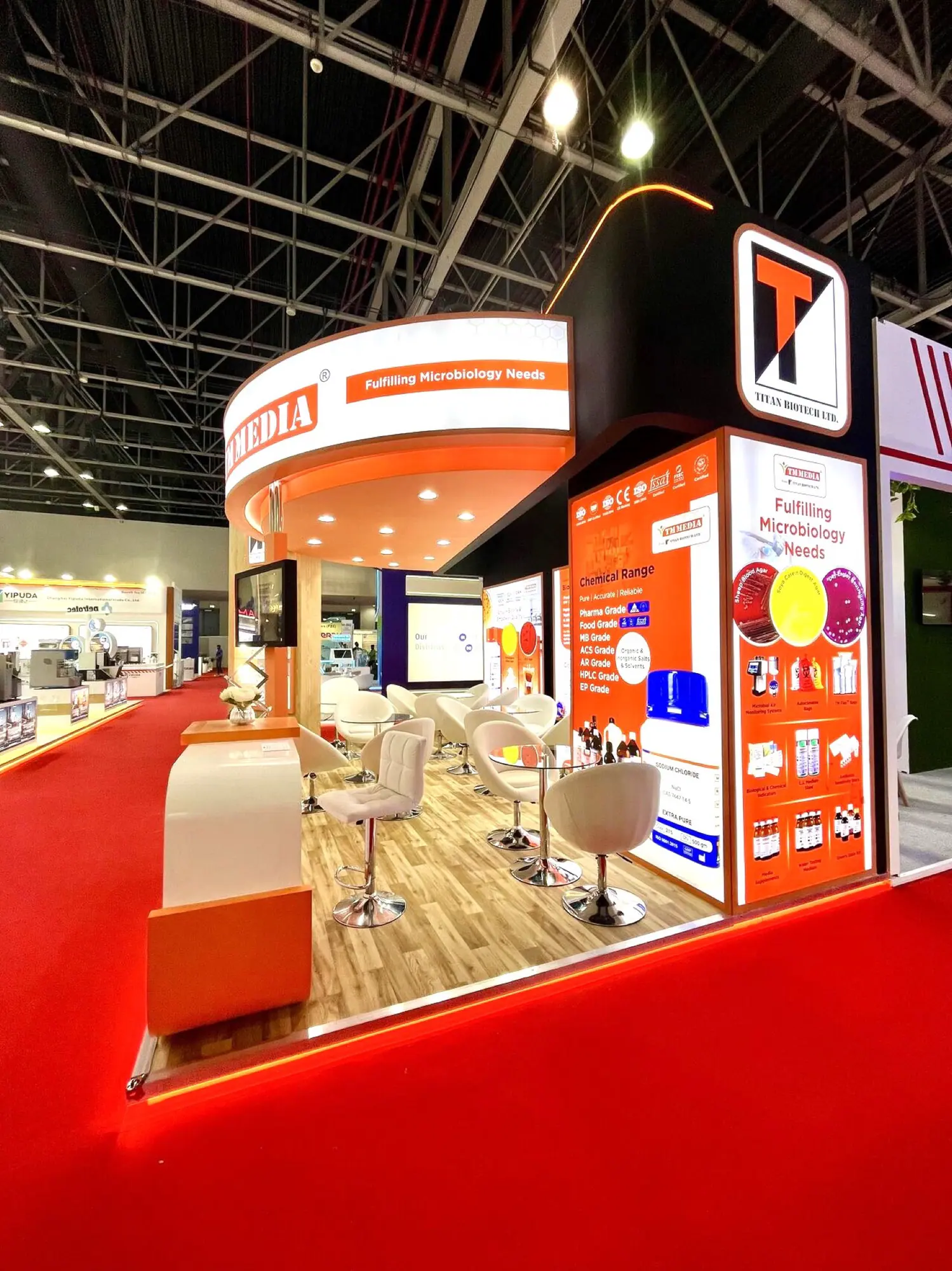 Titan Biotech branded product display