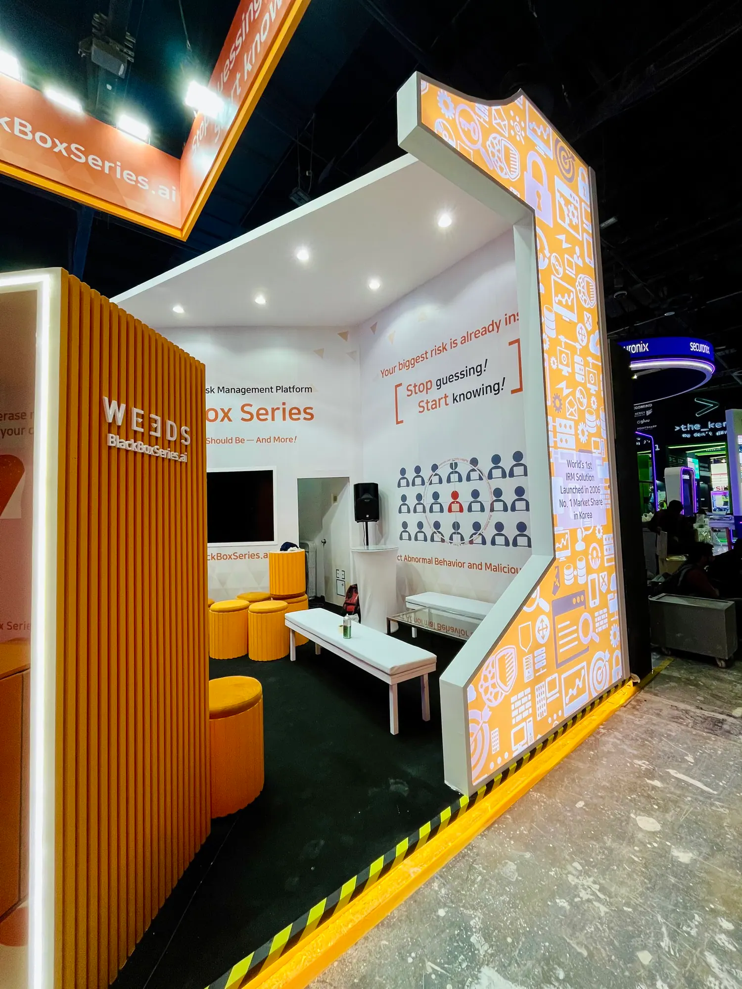 Weeds Korea exhibition stand at GISEC Global Dubai