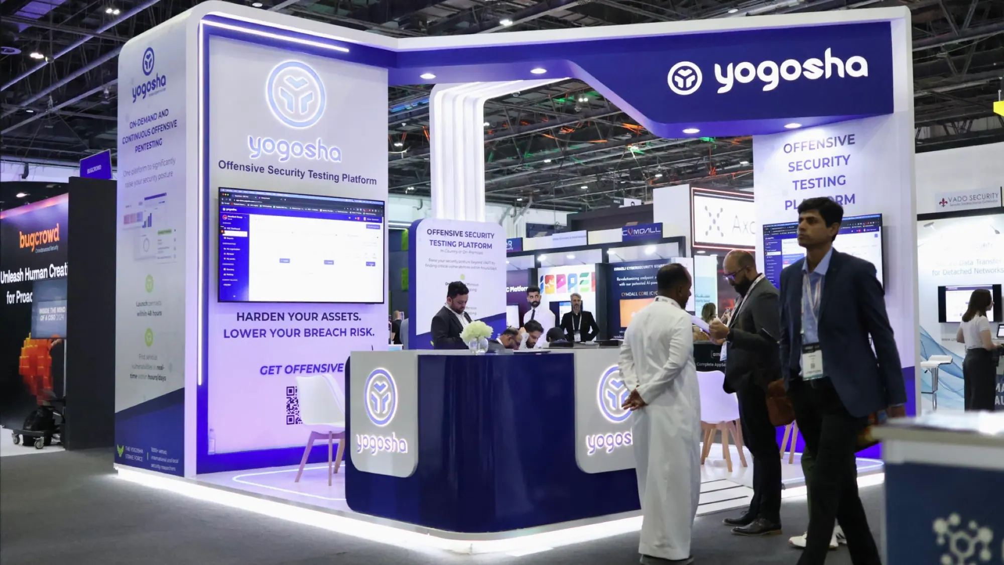 Yogosha exhibition stand at GISEC Global Dubai