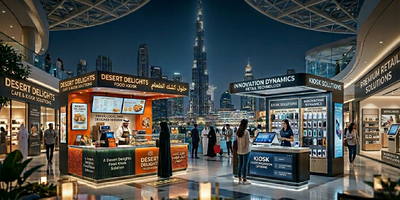 Custom retail kiosk design and retail display solutions in UAE